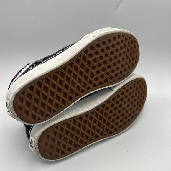 Vans Wedge Hi Black/Floral Womens Size 5.5 Skate Shoes Sneakers Shoes - Picture 6 of 10